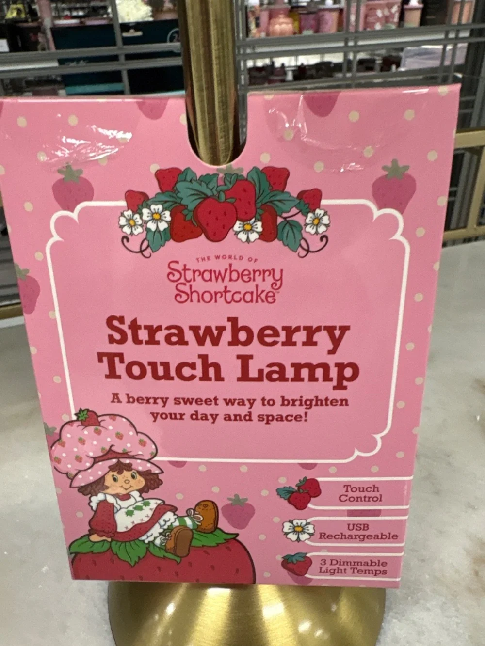 Strawberry Shortcake Red Touch Lamp